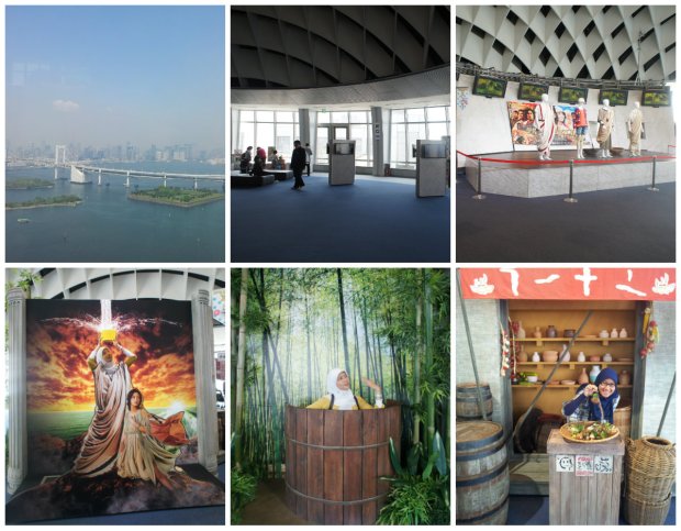 Salah satu view terbaik dari lantai 25 beserta display 3D program unggulan. Waktu itu Thermae Romae II baru launching, jadi semua material promo bertema movie ini