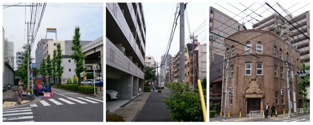 the first junction is right after the bridge, you can also take that route, but the left pic shows the second junction that we took. from there, you can already see a bit of the building. take few more steps to see the whole building on your left side. 