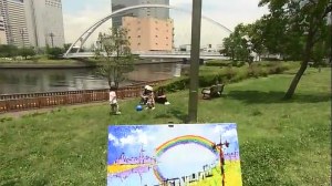 Remember this scene where Taro's father paint their families?